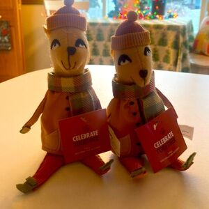 Celebrate together, fall decorative little tiny animals